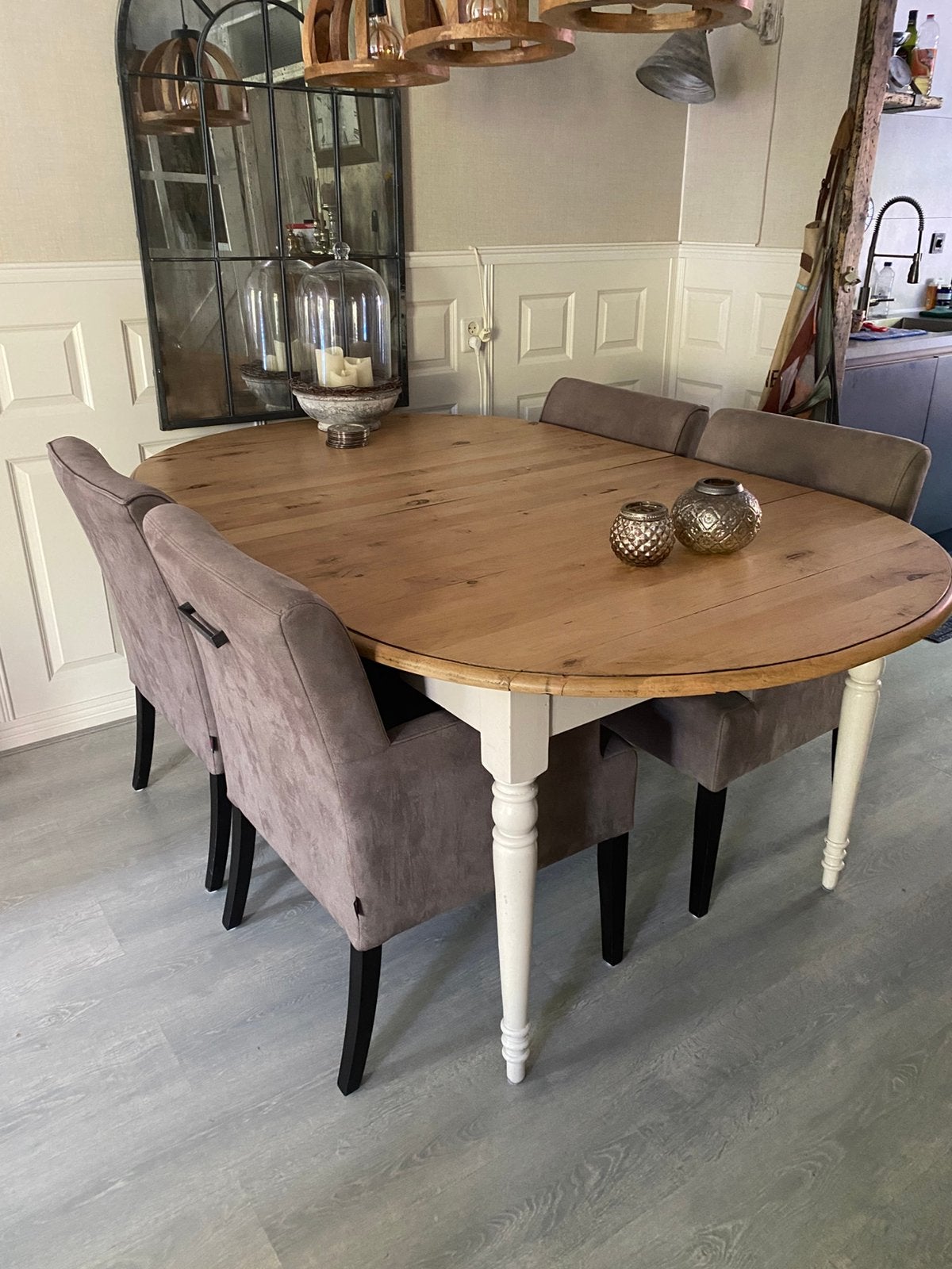 Tafel met extra,s, Huis en Inrichting, Tafels | Eettafels, Ophalen, 200 cm of meer, Zeer oud, 50 tot 100 cm