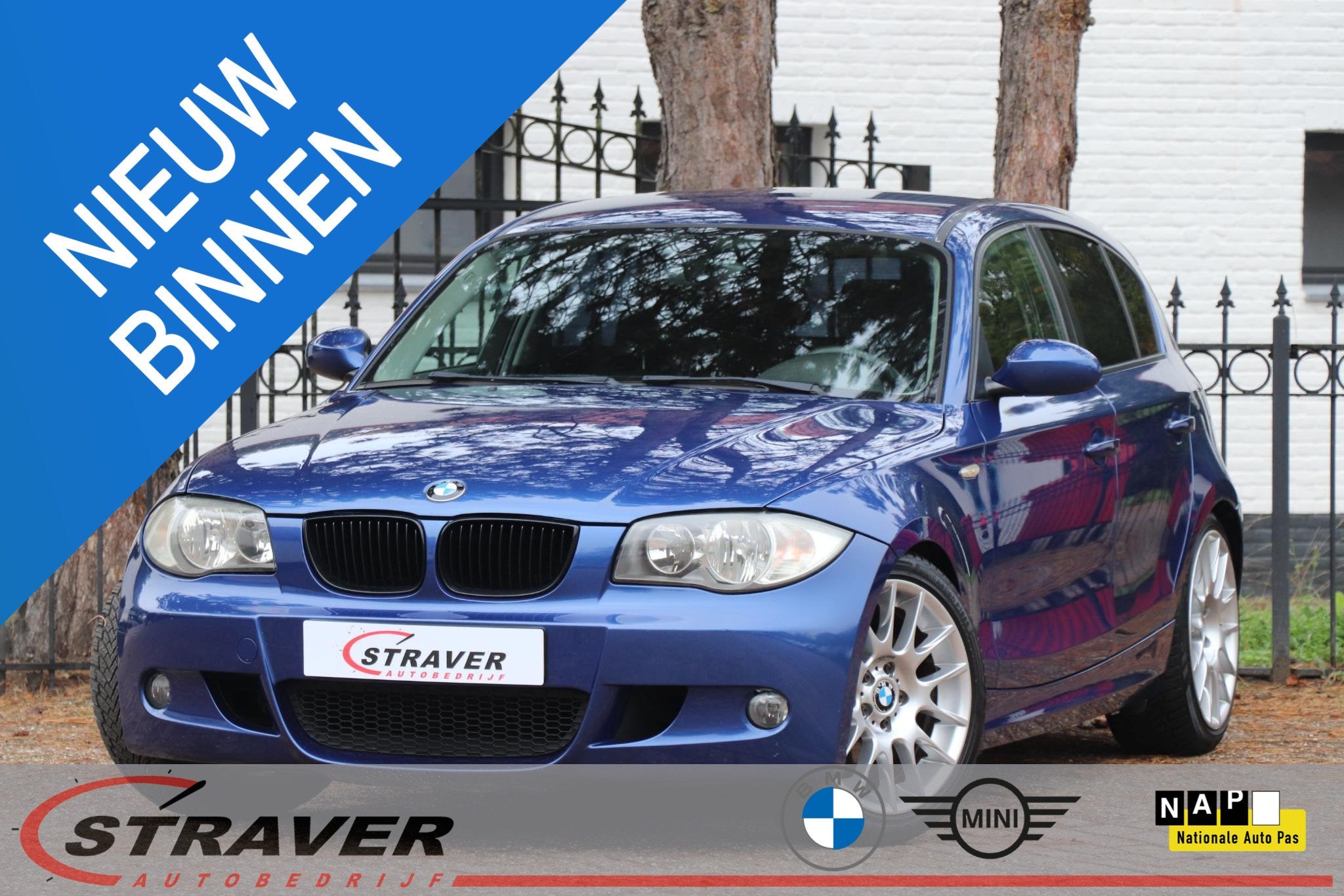 BMW 1-serie 118i |Montego blau |M Motorsport wielen, Auto's, 1-Serie, Blauw, Handgeschakeld, Geïmporteerd