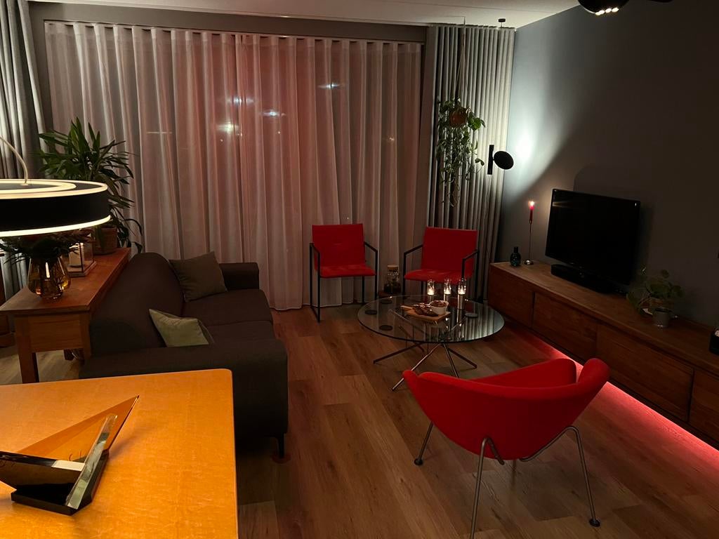 Teakhouten ladenkast zwevend, Teakhout, Ophalen of Verzenden, Zo goed als nieuw, 3 of 4 laden