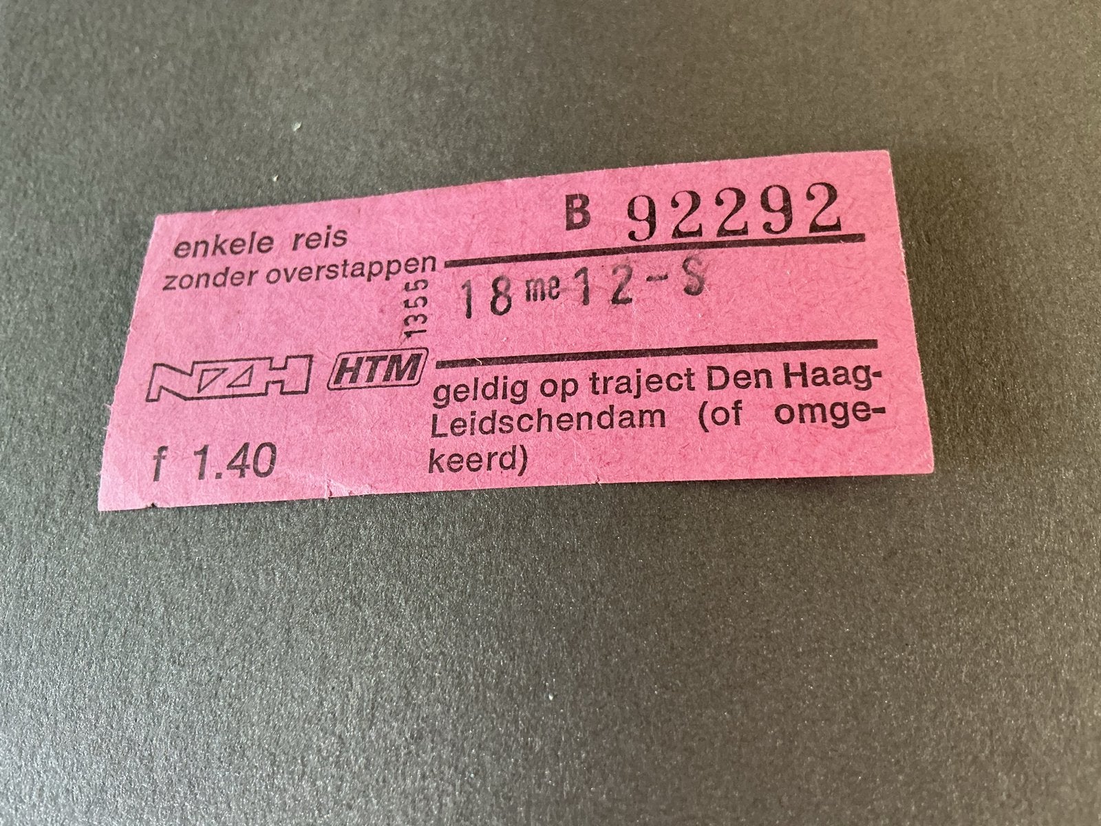 Den Haag Leidschendam oud tramkaartje, Verzenden, Gebruikt, Tram, Overige typen