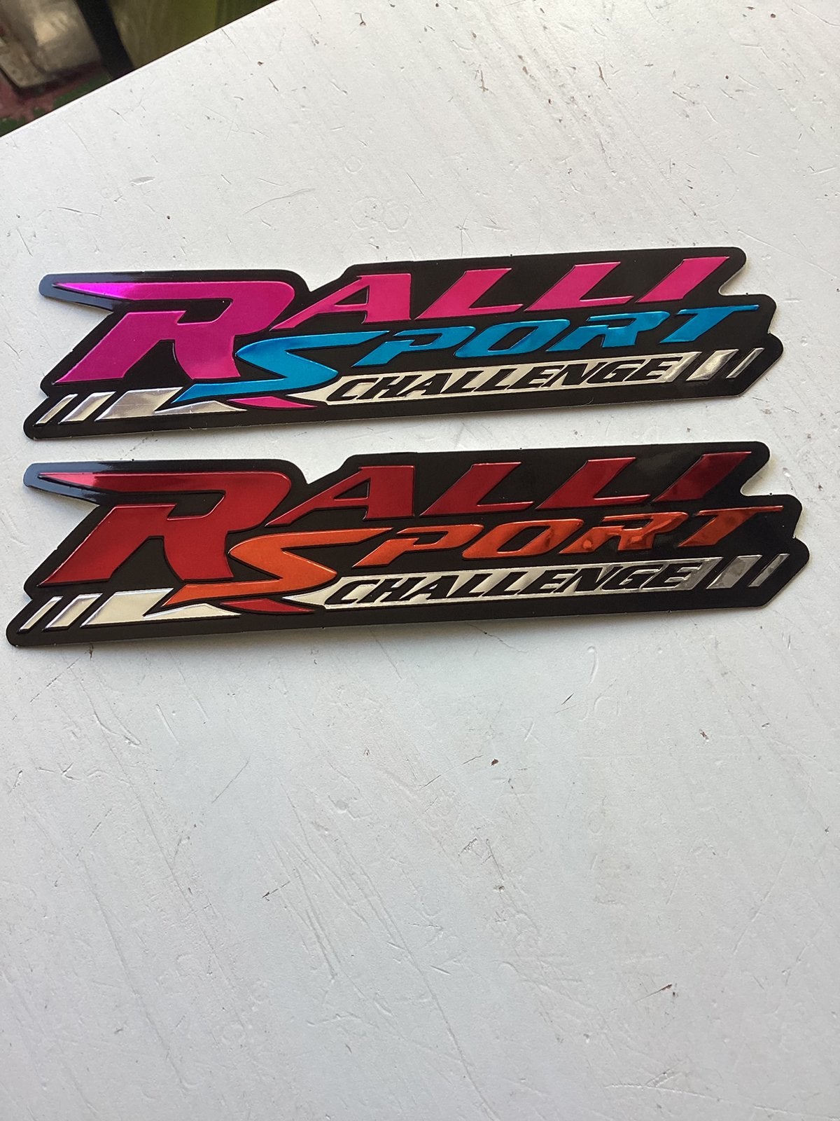 2 stickers Ralli Sport Challenge, Verzamelen, Verzenden, Zo goed als nieuw