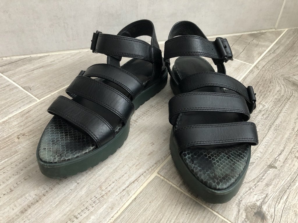 Alexander Wang leren sandalen, Kleding | Dames, Schoenen, Zwart, Gedragen, Sandalen of Muiltjes, Ophalen of Verzenden