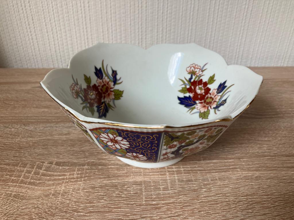 Imari Servieskom – schaal met mooie bloem versieringen, Ophalen of Verzenden
