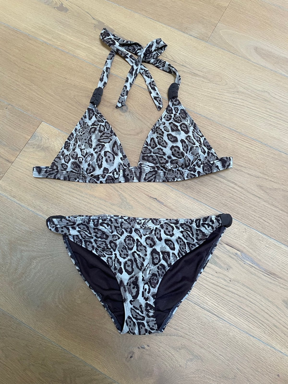 Leopard print bikini, Ophalen of Verzenden, Zo goed als nieuw, Meerkleurig, Bikini