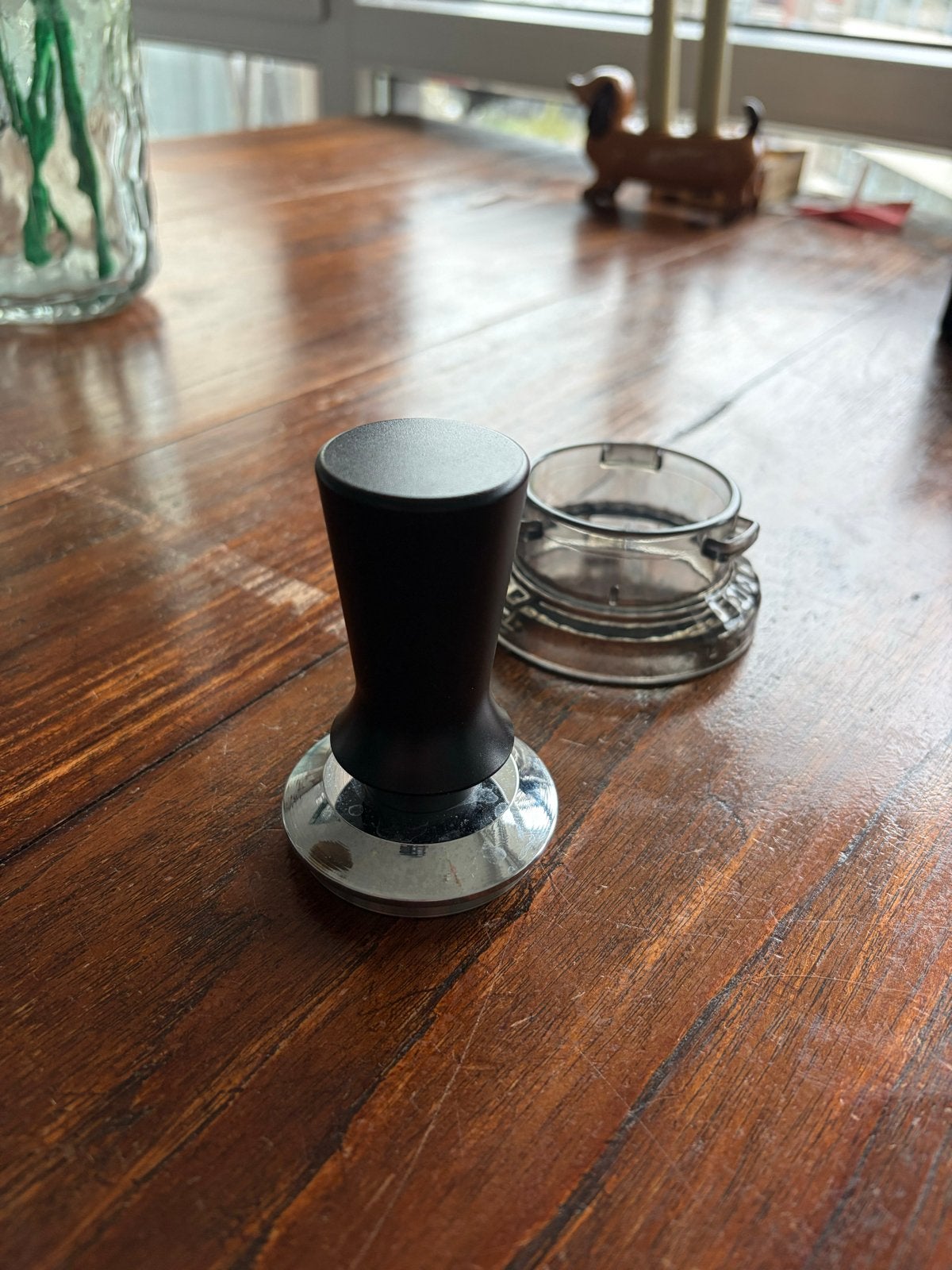 Koffie Tamper met Doseerring - 53/54 mm, Ophalen of Verzenden, Zo goed als nieuw, Barista-accessoire, Sage