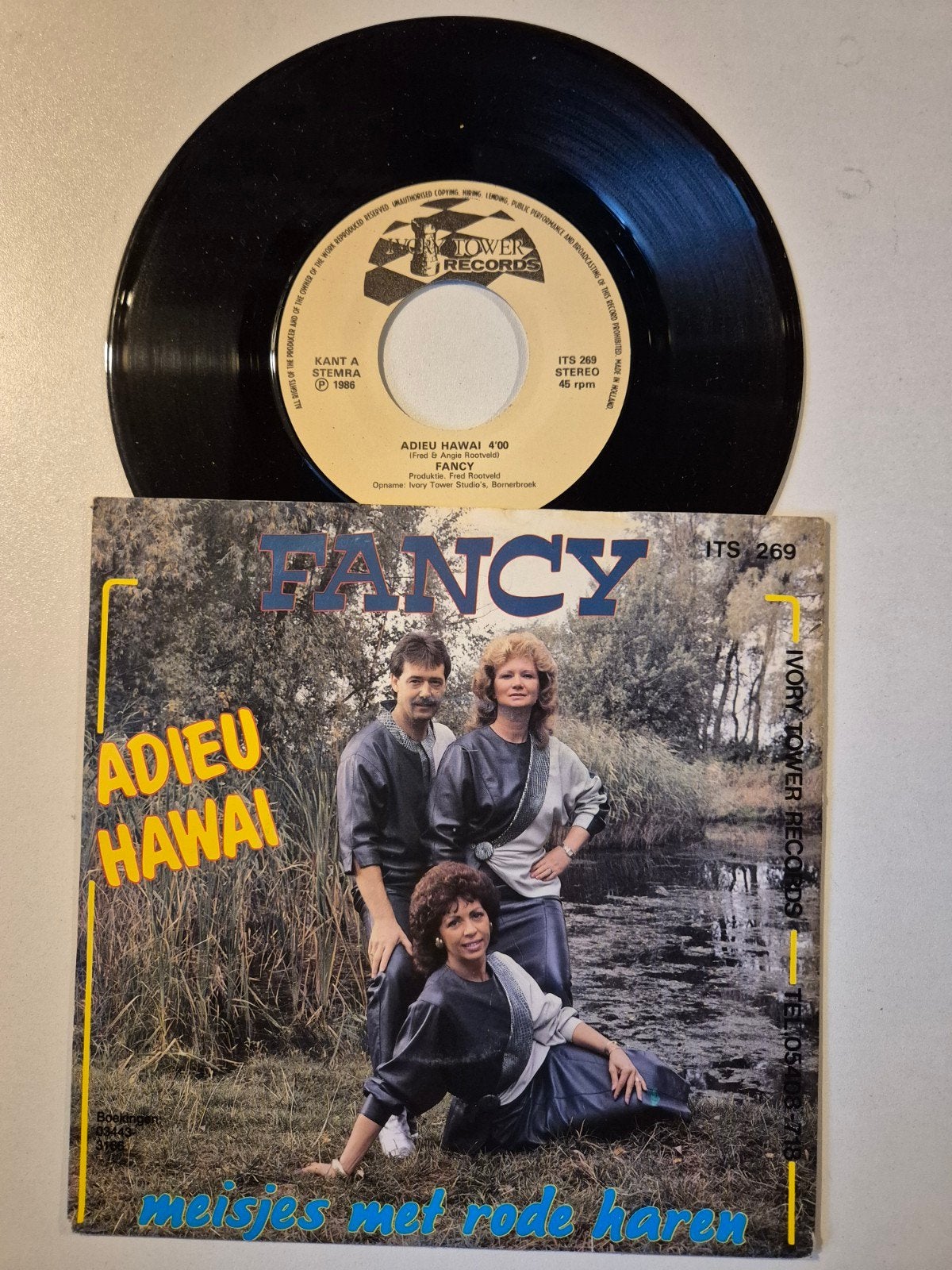 Fancy-Adieu Hawai, Ophalen of Verzenden, Zo goed als nieuw, 7 inch, Levenslied of Smartlap