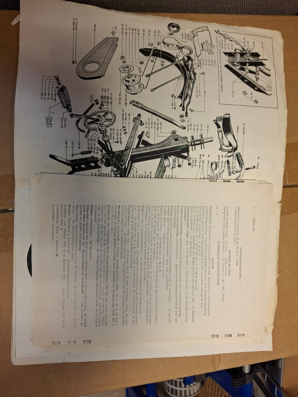 Solex 49cc D.O. OTO Motor Handleiding - kopie, Ophalen of Verzenden, Gebruikt, Solex