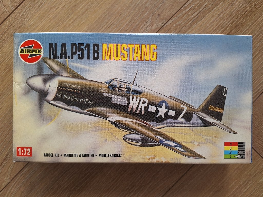 1:72 1/72 Airfix N.A. P51 B Mustang, Overige merken, 1:72 tot 1:144, Ophalen of Verzenden, Zo goed als nieuw