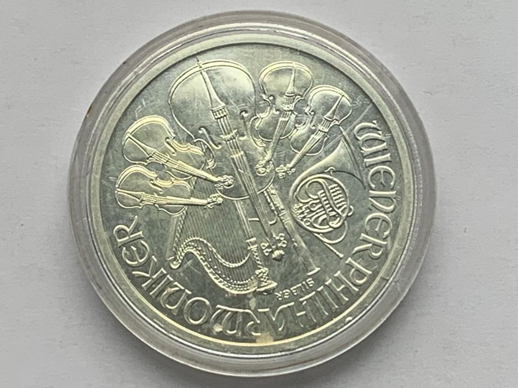 De philimoniker oosterijkse zilveren munt 1 oz, Ophalen of Verzenden, Overige landen
