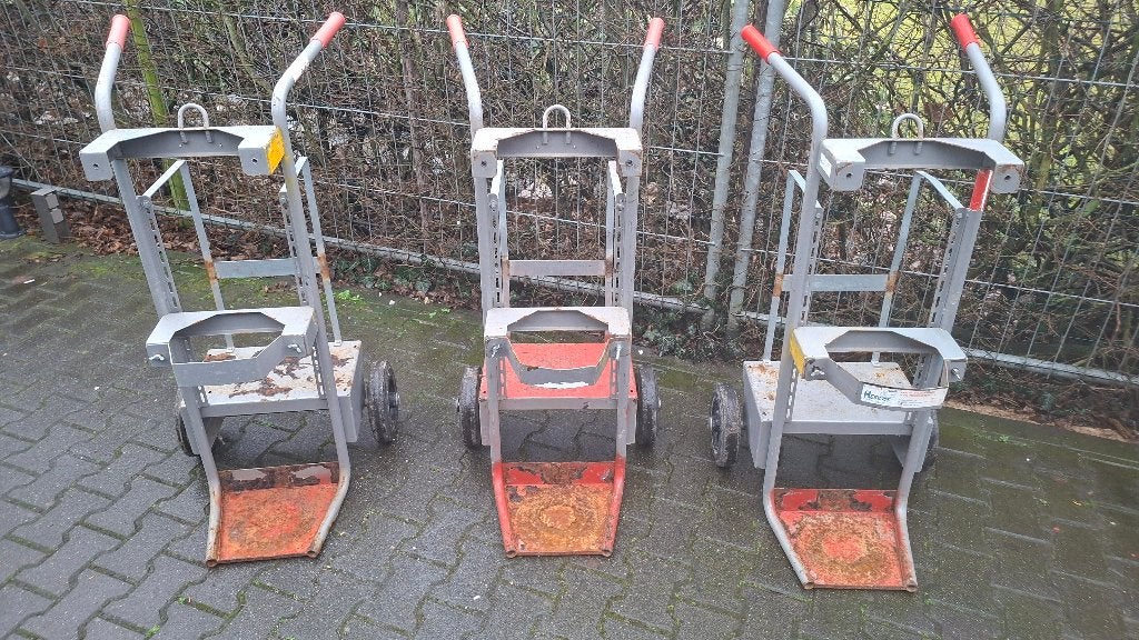 3x OERDEGELIJKE Gasfleskarren Steekwagen voor gasflessen, Ophalen, Gebruikt, /, /