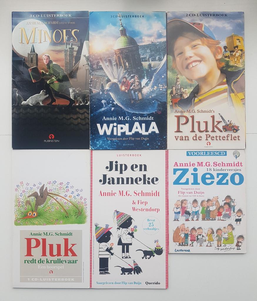 6x Luisterboek Annie M.G. Schmidt oa. Pluk van de Petteflet, Boeken, Ophalen of Verzenden, Annie M.G. Schmidt, Cd, Kind