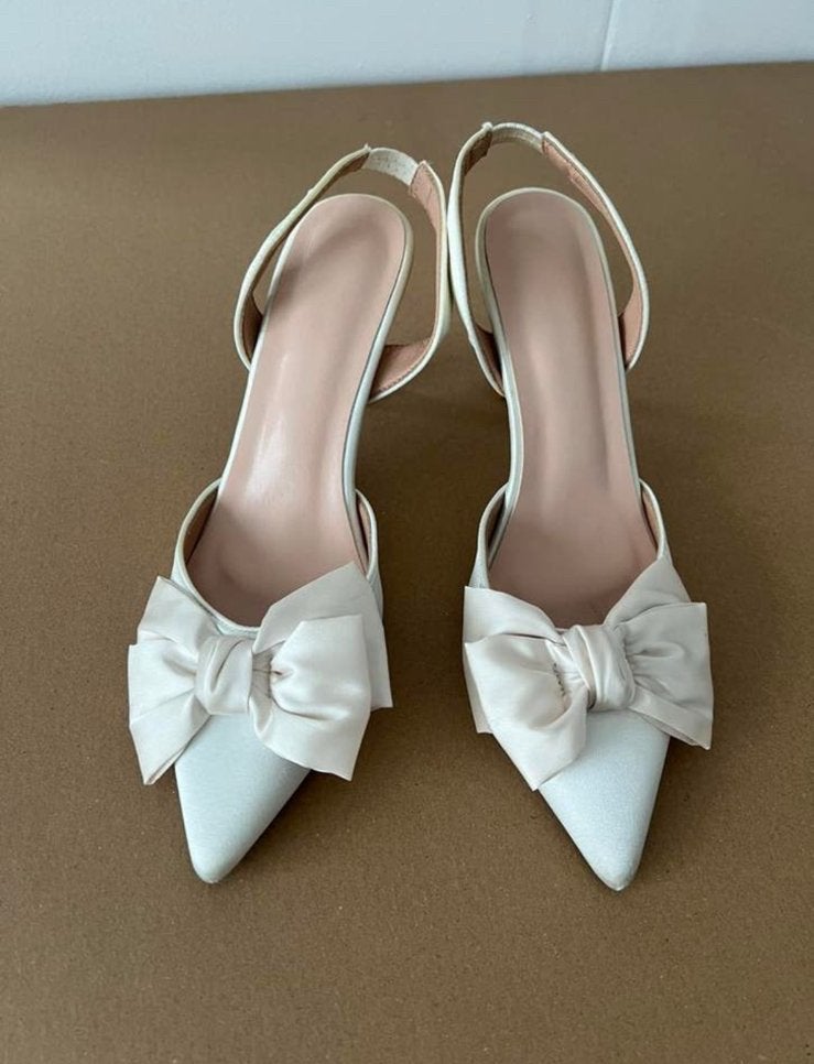 Bruiloft schoenen / trouwschoenen - bridal heels, Kleding | Dames, Schoenen, Wit, Ophalen of Verzenden, Zo goed als nieuw, Schoenen met hoge hakken