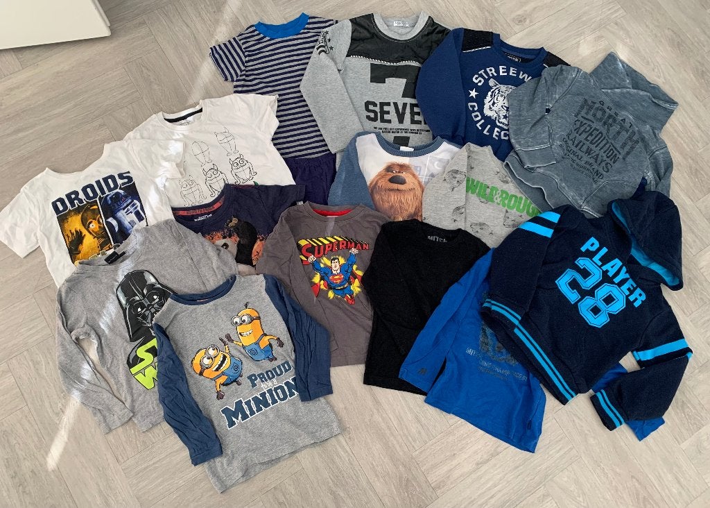 Pakket jongenskleding, maat 104! Truien & shirts!, Kinderen en Baby's, Verzenden, Zo goed als nieuw, Jongen, Trui of Vest