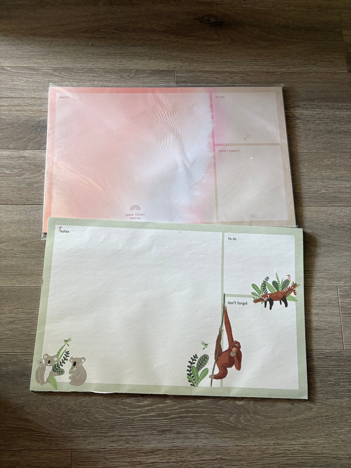 Bureau onderlegger 2x, Ophalen, Zo goed als nieuw