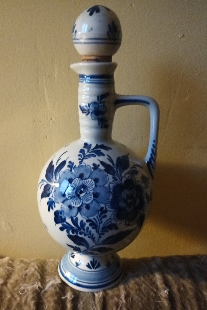 Delftsblauwe kruik met dop PUNTGAAF!! Vintage, Ophalen of Verzenden