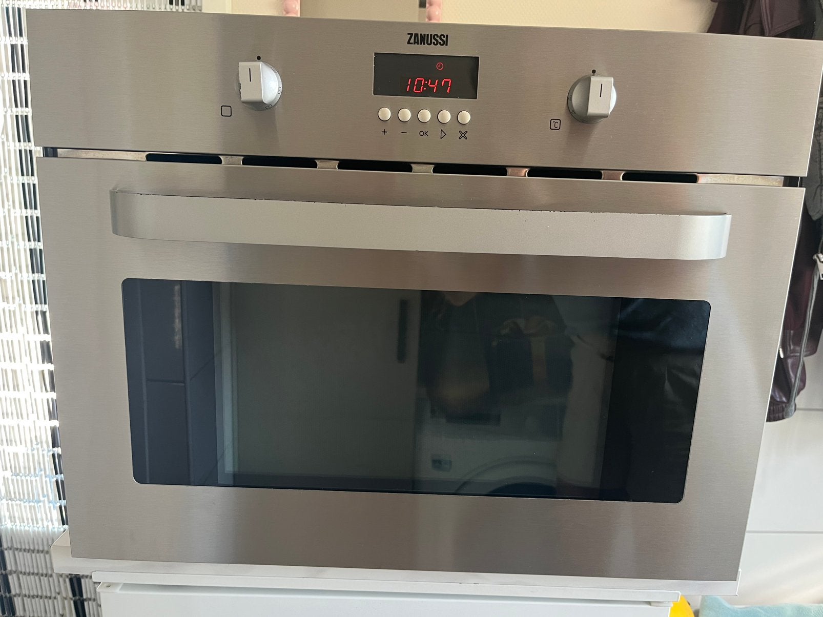 Zanussi combimagnetron inbouw, Ophalen, Gebruikt