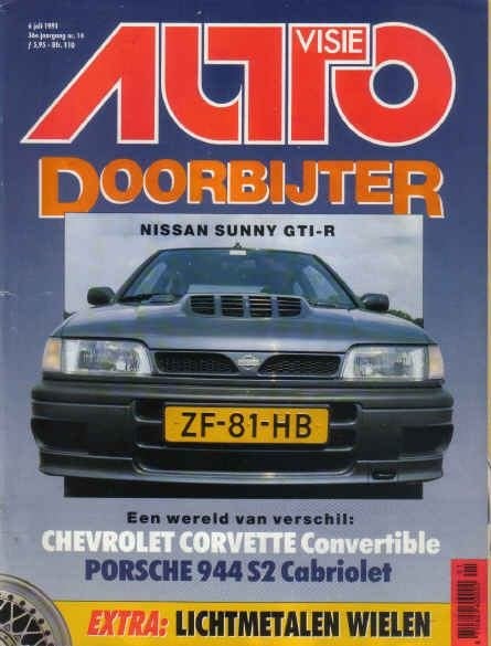 Autovisie 14 1991 : Nissan Sunny GTI-R - Porsche 944 S2 Cabr, Ophalen of Verzenden, Gelezen, Algemeen