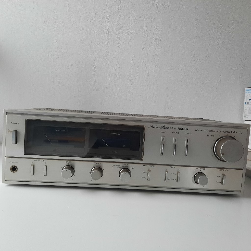 Fisher versterker, Overige merken, Gebruikt, Ophalen of Verzenden, 120 watt of meer