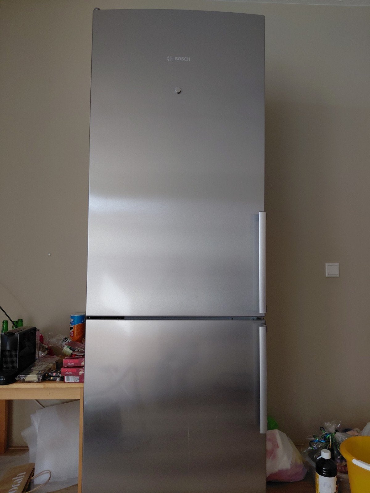 Bosch Koel-vriescombinatie KGE49BI40, Ophalen, Gebruikt, 200 liter of meer, 60 cm of meer