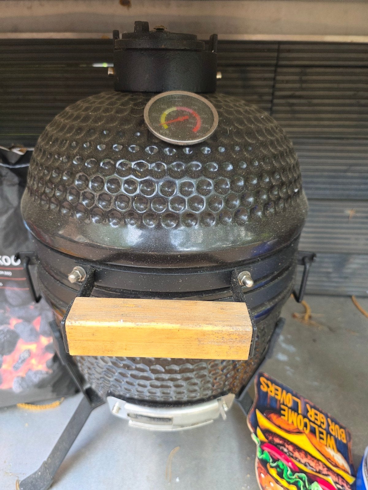 Kamado 13 inch, Ophalen, Gebruikt