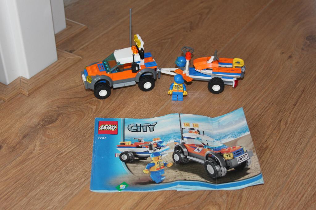 Lego City Coast Guard 4WD & Jet Scooter 7737, City, Lego, Ophalen of Verzenden, Complete set