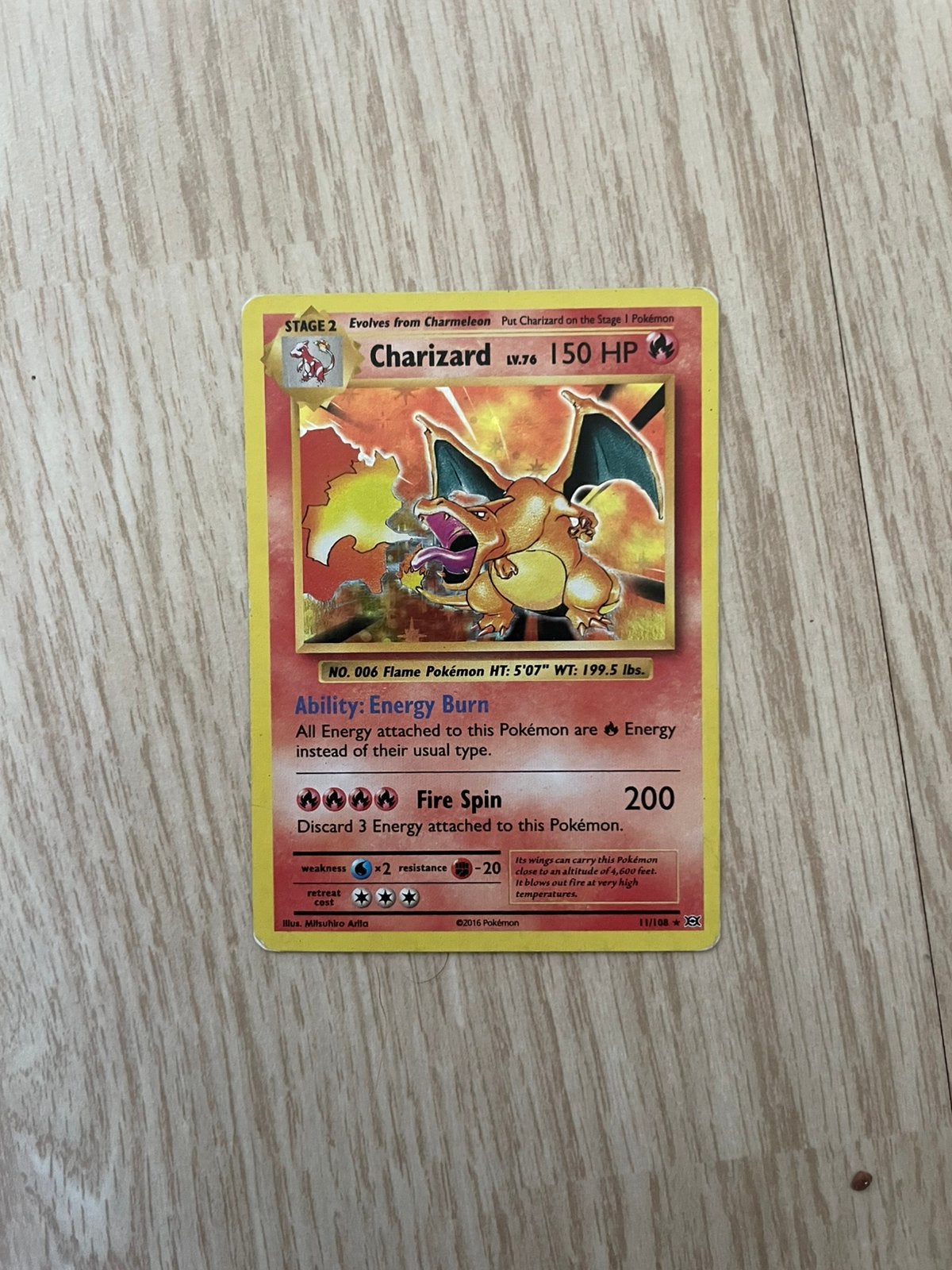 Charizard (11/108), Ophalen of Verzenden, Zo goed als nieuw