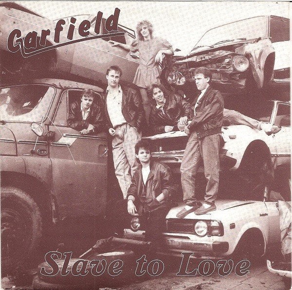 Rock Single (1985) Garfield – Slave To Love, Gebruikt, 7 inch, Ophalen of Verzenden, Fotohoes