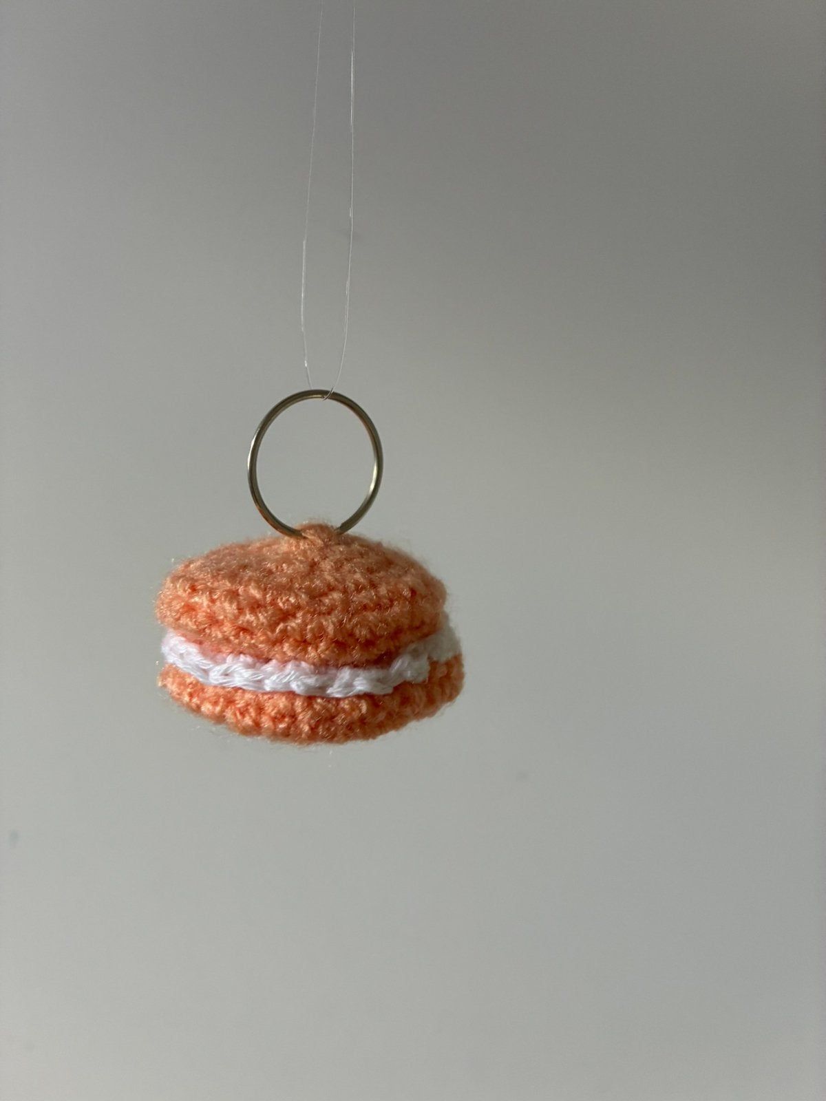 Gehaakte sleutelhanger - macaron, Verzamelen, Sleutelhangers, Ophalen of Verzenden, Nieuw