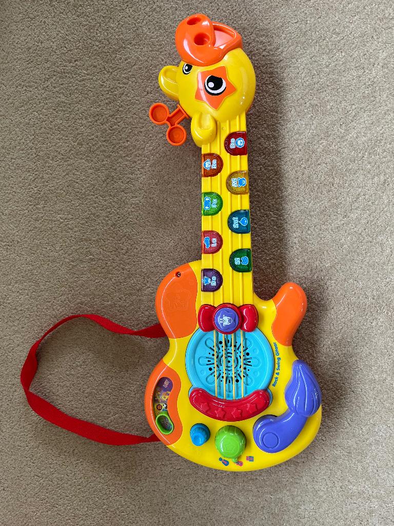 VTech Baby Rock & Swing Gitaar, Kinderen en Baby's, Speelgoed | Vtech, Ophalen of Verzenden, Zo goed als nieuw, 6 maanden tot 2 jaar