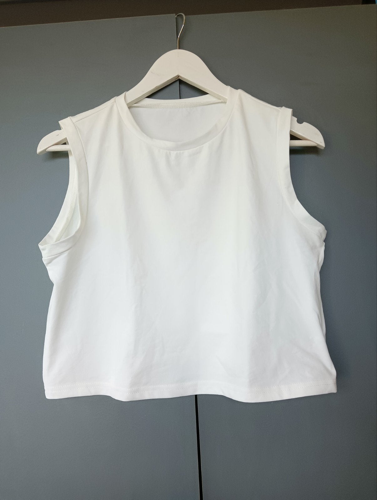 Nieuwe witte mouwloze top van Shein mt38, Maat 38/40 (M), Wit, Nieuw, Ophalen of Verzenden