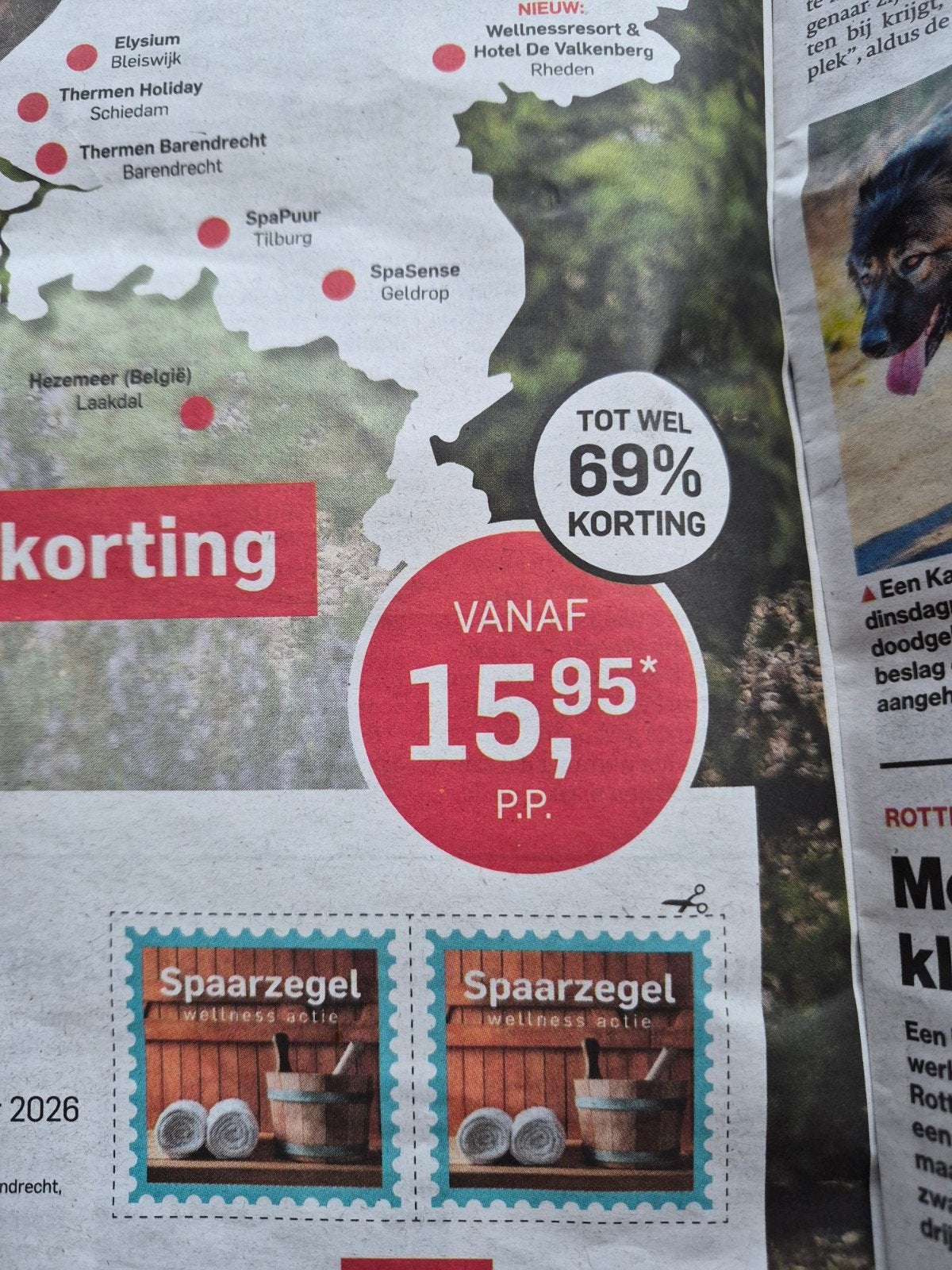 sauna zegels voor goedkope entree
