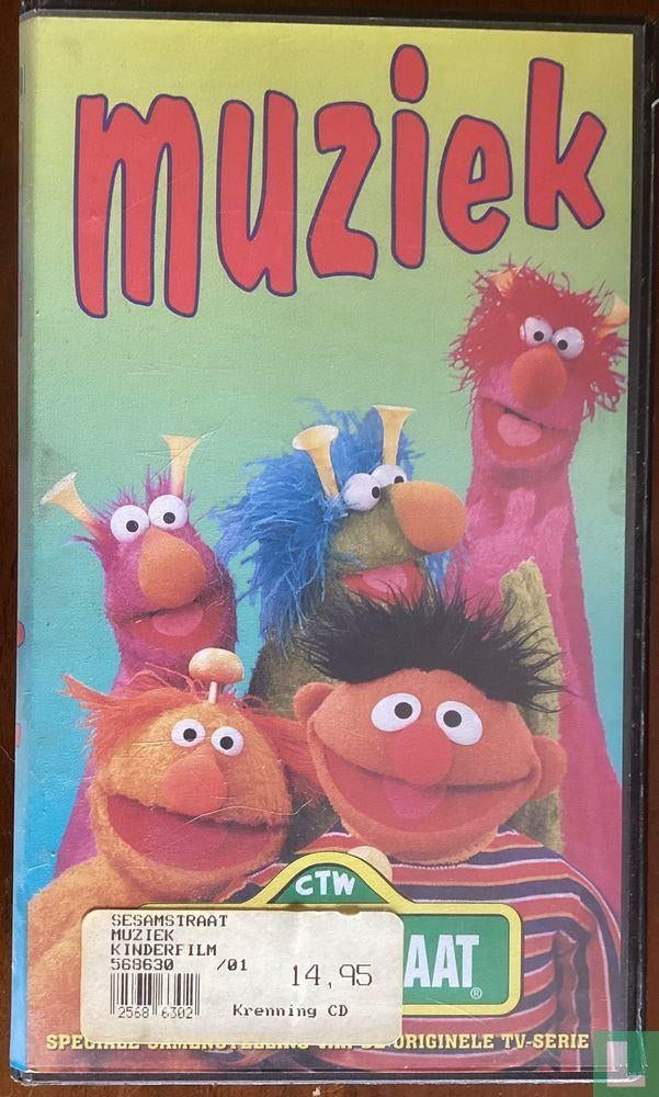 Sesamstraat Muziek, Cd's en Dvd's, VHS | Kinderen en Jeugd, Alle leeftijden, Ophalen of Verzenden, Zo goed als nieuw, Overige typen