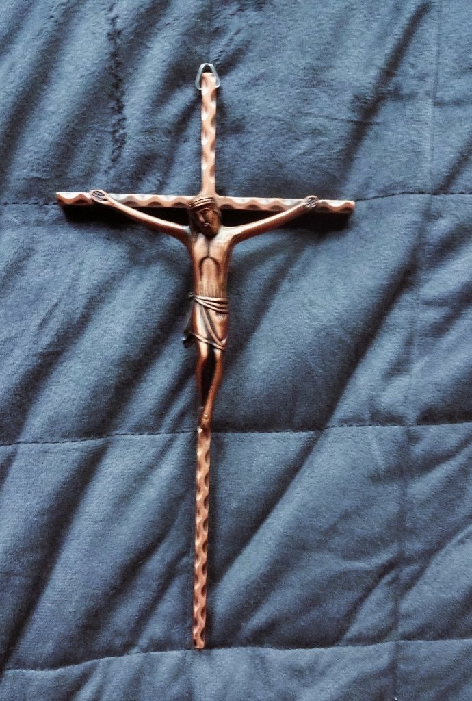 Vintage kruis of crucifix * corpus van Jezus Christus, Verzenden