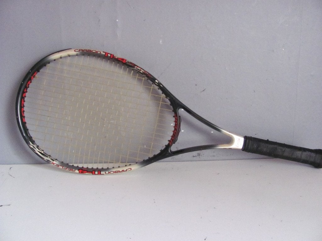 tennisracket van Dunlop carbon TI-4 reflex, Sport en Fitness, L4, Ophalen of Verzenden, Zo goed als nieuw, Racket