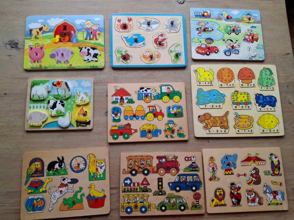 9 leuke kinderpuzzels, Ophalen of Verzenden, Gebruikt
