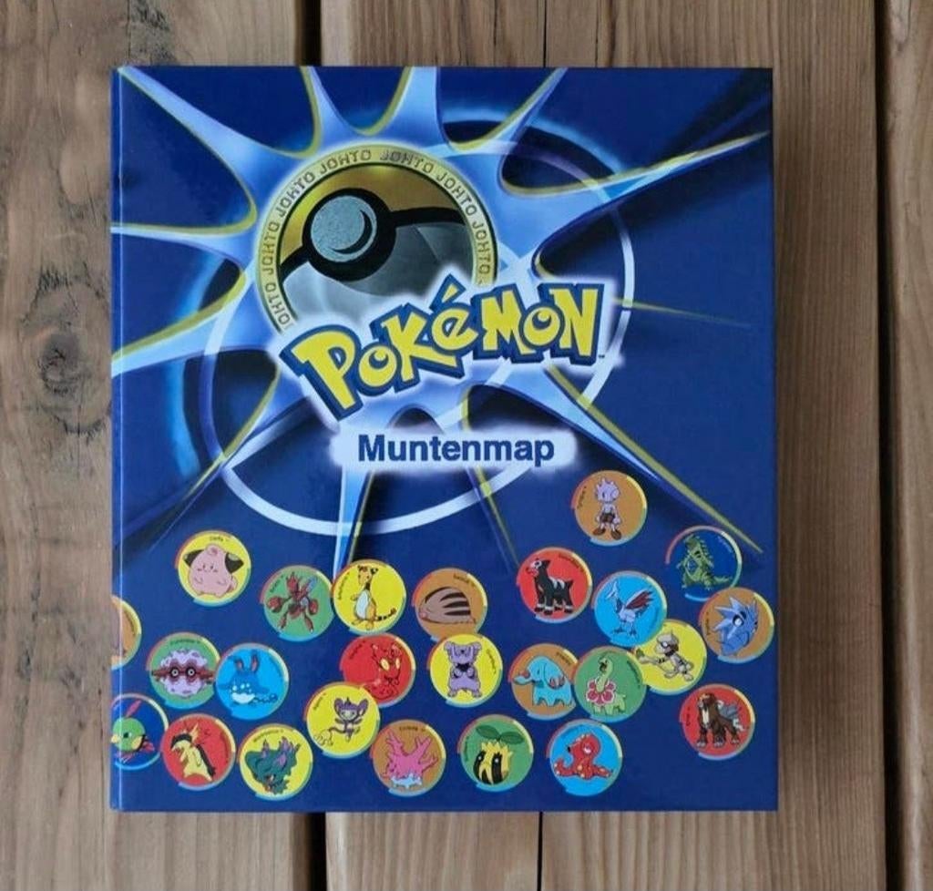 Pokémon Muntenmap met Munten - Johto Editie, Ophalen, Gebruikt, Boek of Catalogus
