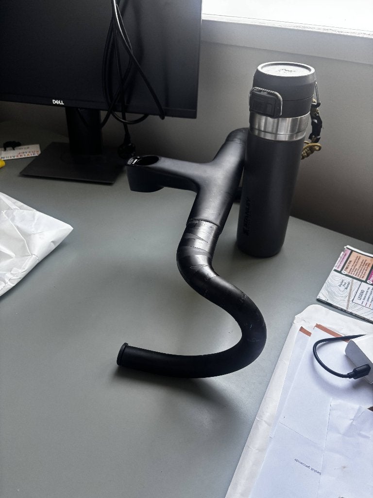 Canyon CP10 Aerocockpit CF carbon handlebar 410mm / 100mm, Ophalen of Verzenden, Gebruikt, Canyon