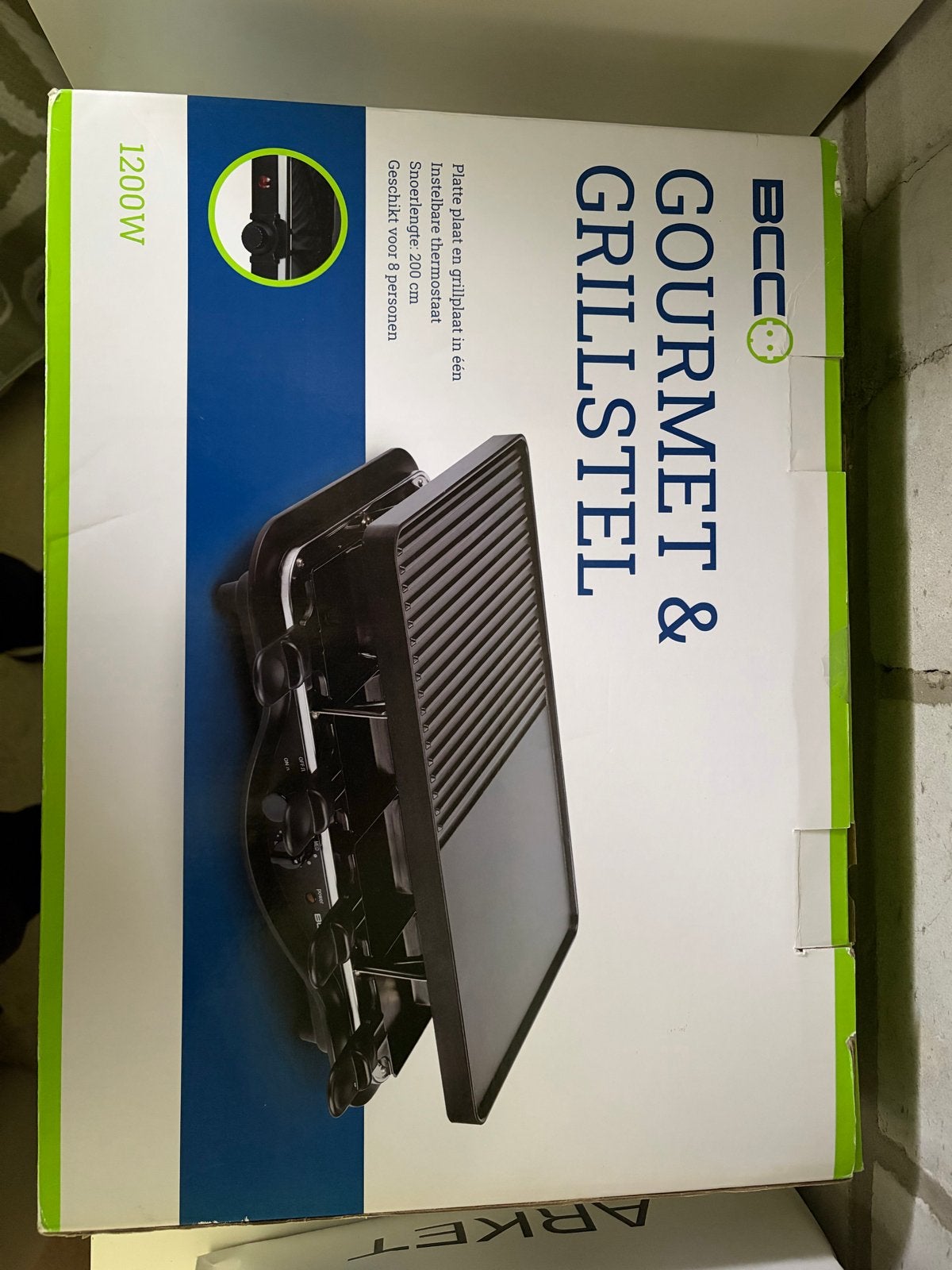 BCC Gourmet & Grillstel 1200W - Geschikt voor 8 personen, Ophalen of Verzenden, Nieuw, 8 personen of meer