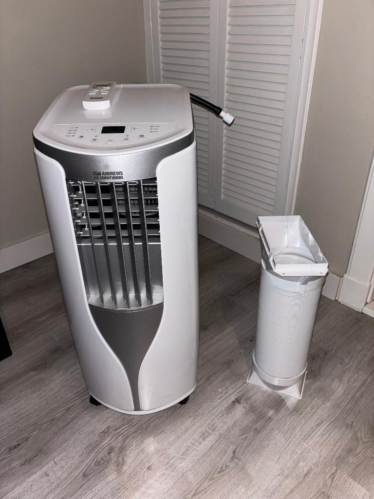 Mobiele airco - Andrews Airconditioning, Witgoed en Apparatuur, Airco's, Zo goed als nieuw, Mobiele airco, Minder dan 60 m³, 2 snelheden