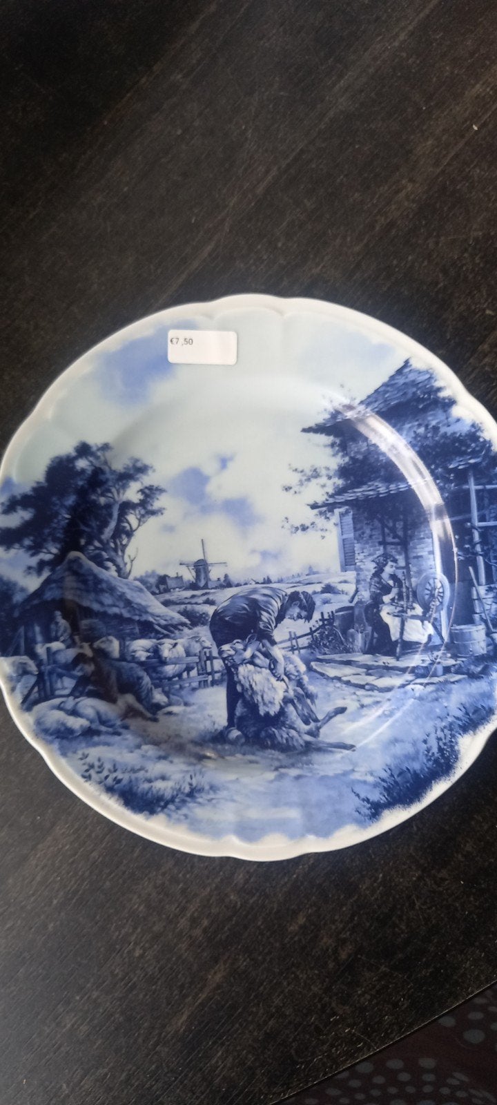 Delfts blauw bord, Antiek en Kunst, Ophalen of Verzenden