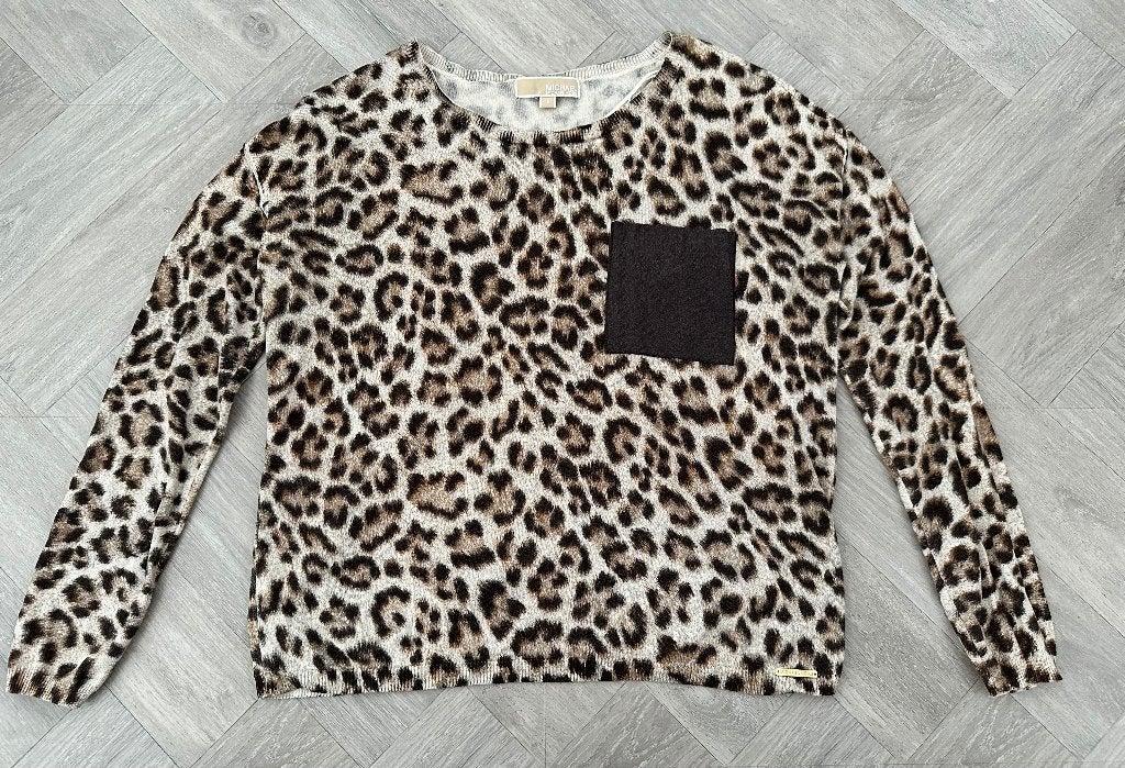 Panter print Michael Kors trui maat S!, Michael Kors, Bruin, Verzenden, Zo goed als nieuw