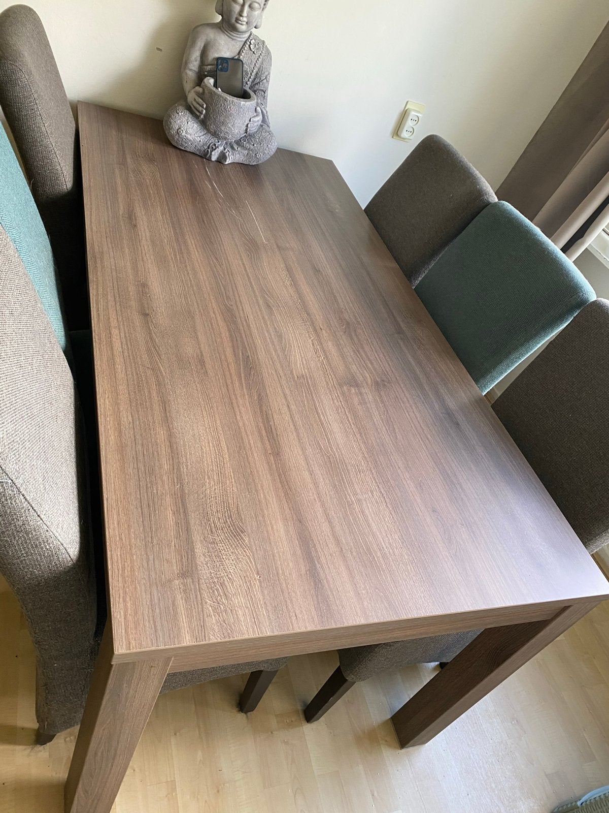 Eettafel met stoelen - Modern en stijlvol, Huis en Inrichting, Ophalen, Gebruikt, 100 tot 150 cm, 50 tot 100 cm