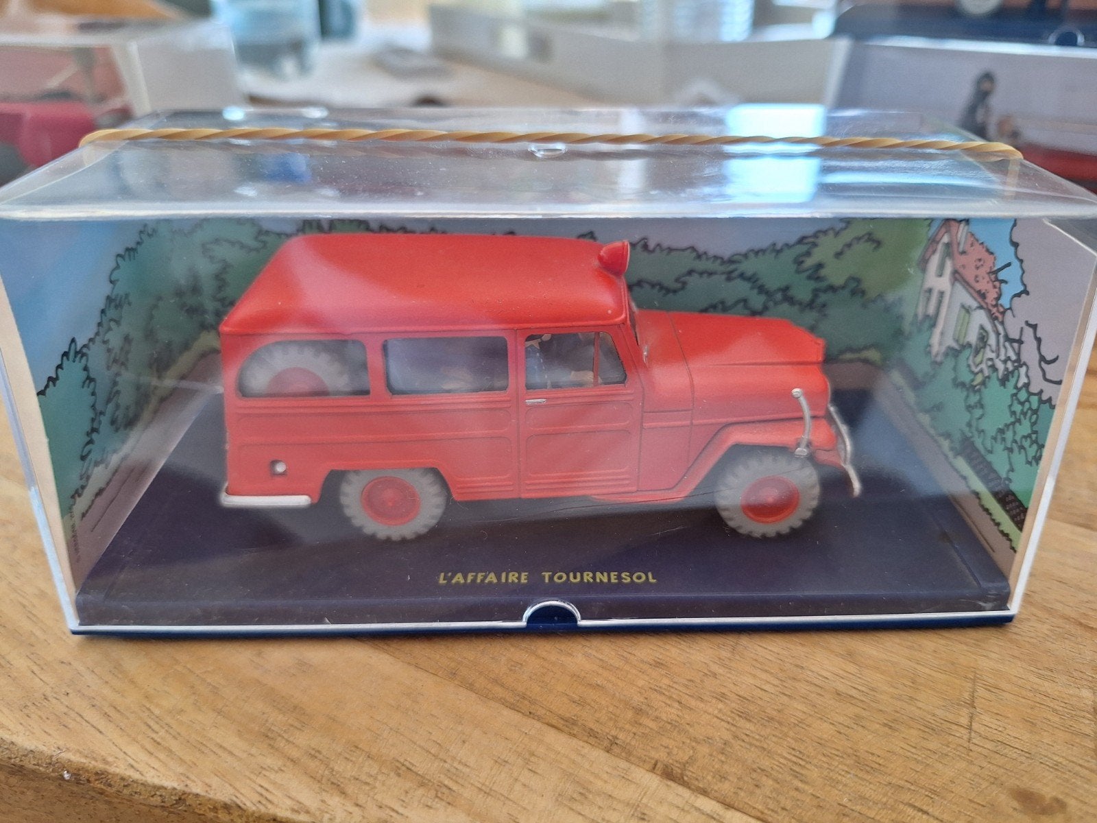 Tintin L'Affaire Tournesol Jeep Willys modelauto, Overige merken, Auto, 1:32 tot 1:50, Ophalen of Verzenden
