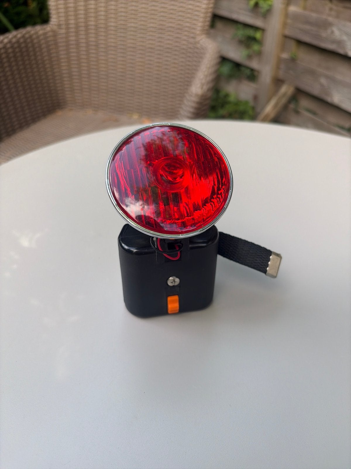 Vintage Fiets Achterlicht - Klassieke Stijl, Ophalen of Verzenden, Zo goed als nieuw, Batterij, Achterlicht