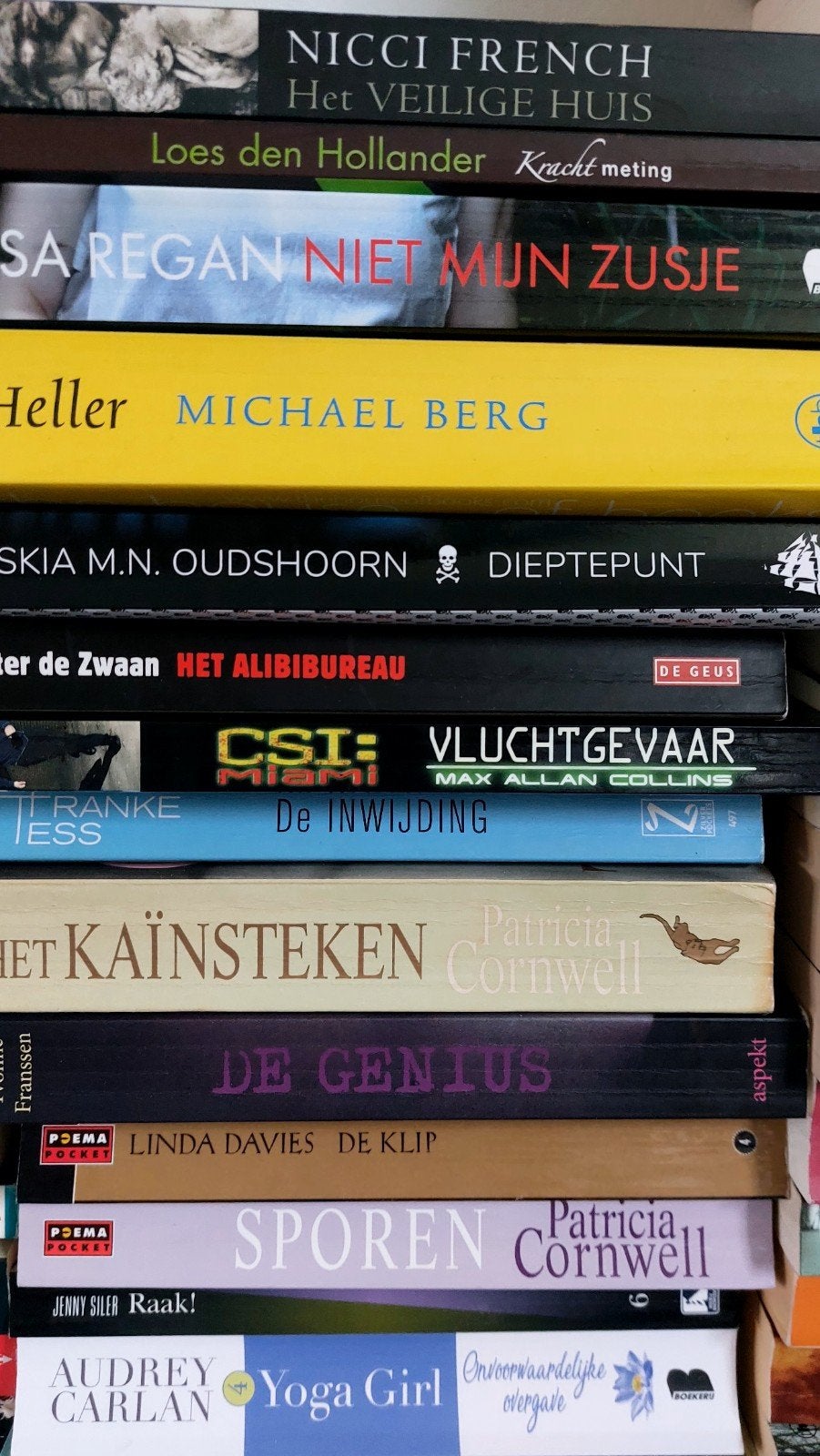 Grote stapel boeken vnl thrillers, Boeken, Ophalen, Gelezen