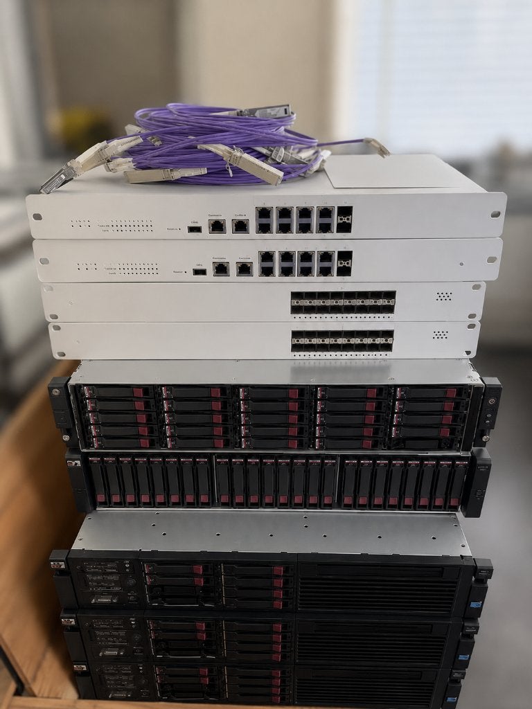 Complete partij netwerk- en serverapparatuur HP/Cisco/Meraki, Computers en Software, Overige Computers en Software, Ophalen, Gebruikt