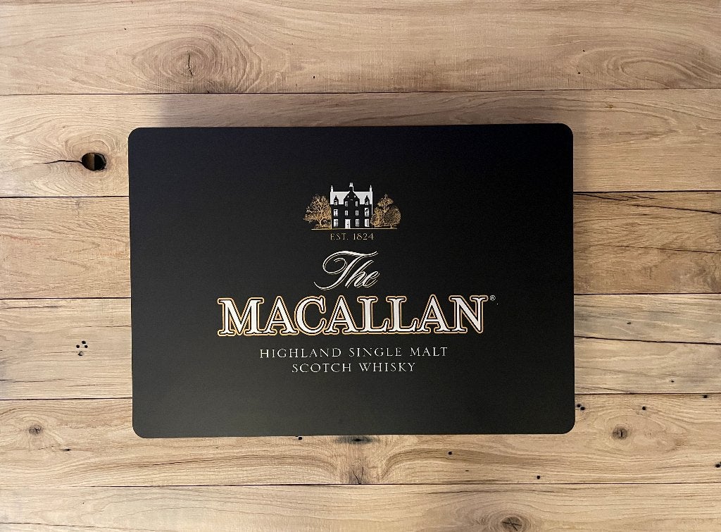 Reclamebord Macallan whisky / whiskey logo, 40x57cm alu, Ophalen of Verzenden, Nieuw, Reclamebord
