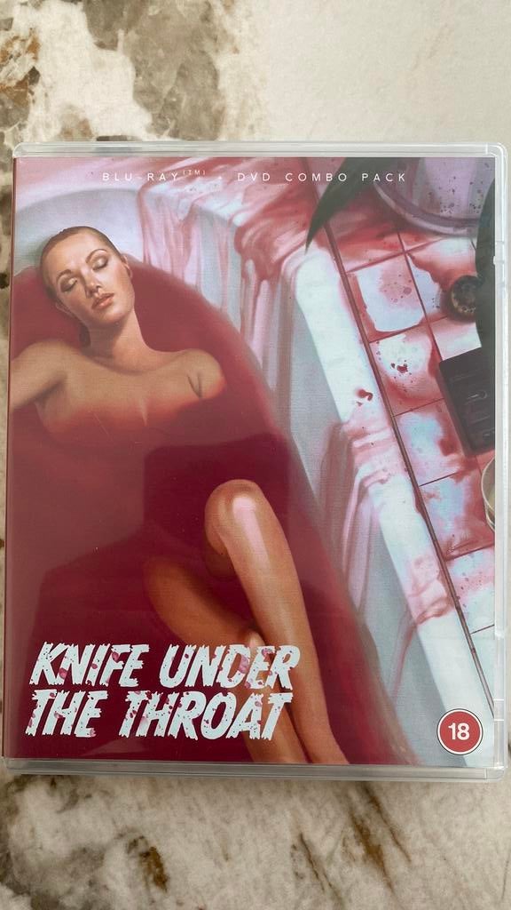 Knife under the throat blu ray, Ophalen of Verzenden, Zo goed als nieuw, Horror