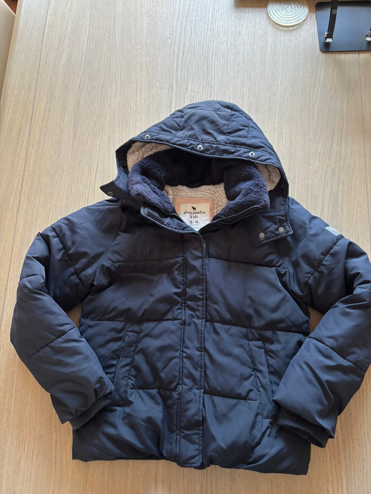 Abercrombie kinderjas 13/14 jaar, Kleding | Heren, Ophalen, Gedragen, Overige maten, Blauw