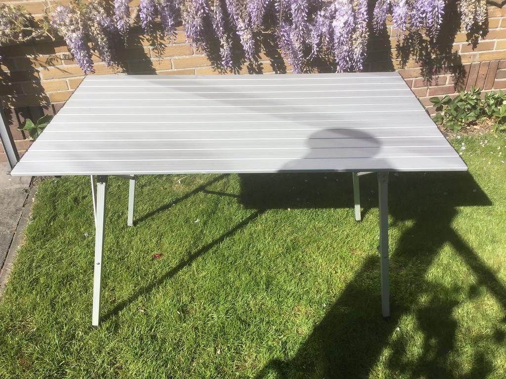 Camping kampeer tafel roltafel lichtgewicht, Ophalen of Verzenden, Zo goed als nieuw, Campingtafel